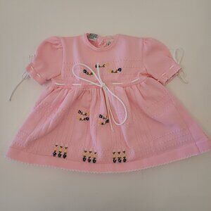 Vintage Baby Embroidered Summer Dress-6M (READ CAPTION)